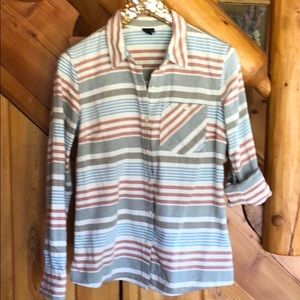 Patagonia button down striped shirt size 2